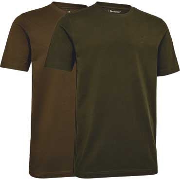 DEERHUNTER 2er-Pack T-Shirts Fallen Leaf/Timber