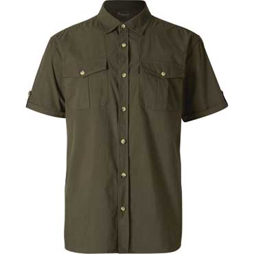 PINEWOOD Safari Herren Kurzarm Hemd Moss Green