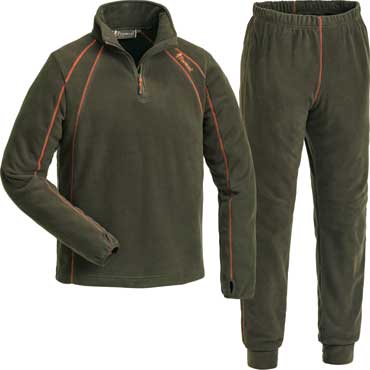 PINEWOOD Comfy Microfleece Unterw�sche Set Jagdgr�n