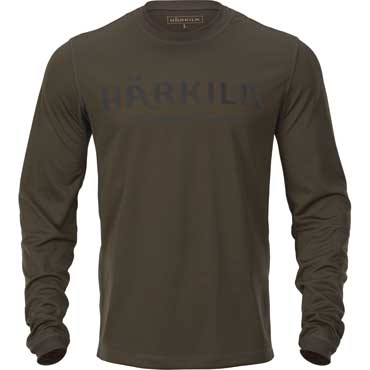 HRKILA Mountain Hunter Langarmshirt Hunting green/Shadow brown