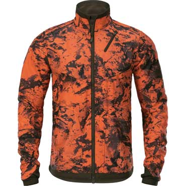 HRKILA Wildboar Pro Reversible Fleecejacke Willow green/AXIS MSPOrange Blaze