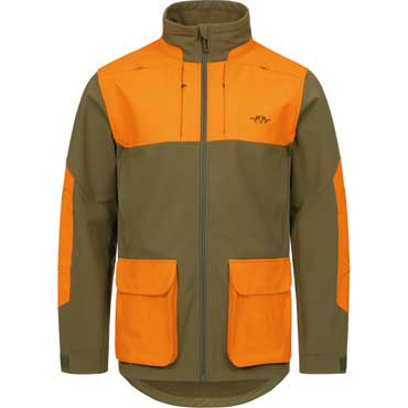  BLASER Herren Tackle Softshell Jacke Dunkeloliv/Blaze orange 