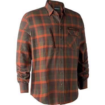 DEERHUNTER Ethan Hemd Orange Check