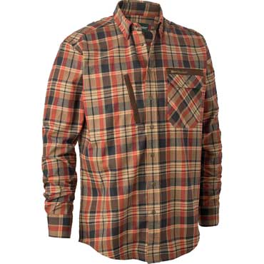 DEERHUNTER Hector Hemd Orange Check