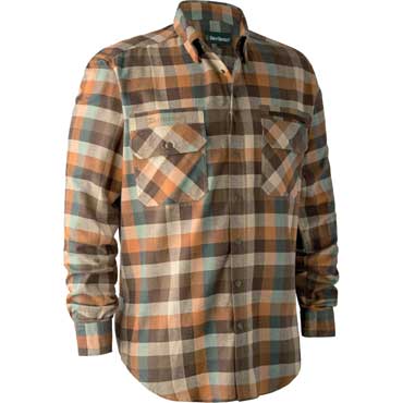 DEERHUNTER James Hemd Brown Check