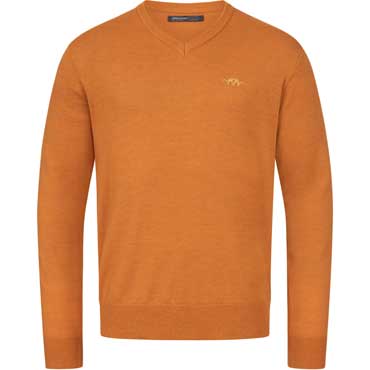 BLASER Herren Merino V-Neck Sweater Rost