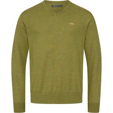 BLASER Herren Merino V-Neck Sweater Vivid grn