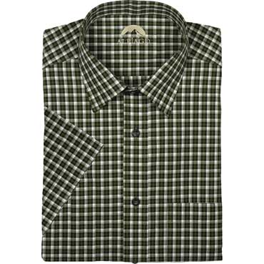 ALP JAGD Herren Kurzarmhemd oliv/anthrazit