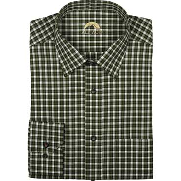 ALP JAGD Herren Langarmhemd oliv/anthrazit