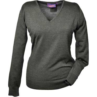 Hubertus Damen Pullover dunkelgrn melange