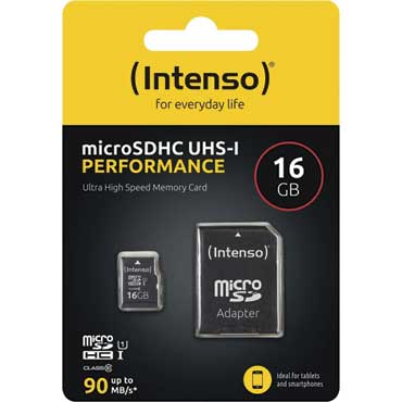 INTENSO microSDHC Speicherkarte 16GB