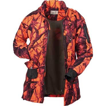  Hubertus Signal-Jagdjacke Damen orange/schwarz 