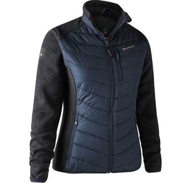 DEERHUNTER Lady Caroline Wattierte Jacke mit Strick Dark Blue