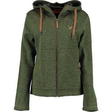 TOM COLLINS Damenjacke Strick-Fleece trachtengrn