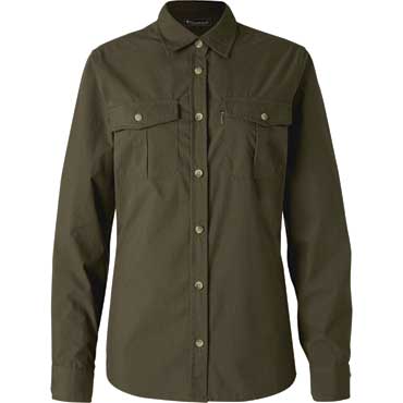 PINEWOOD Safari Damen Langarmbluse Moss Green