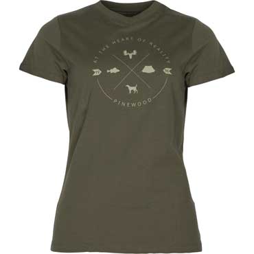 PINEWOOD Finnveden Trail Damen T-Shirt Olive