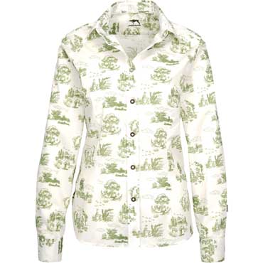 JAGDHUND Langarm-Bluse Madeleine oliv