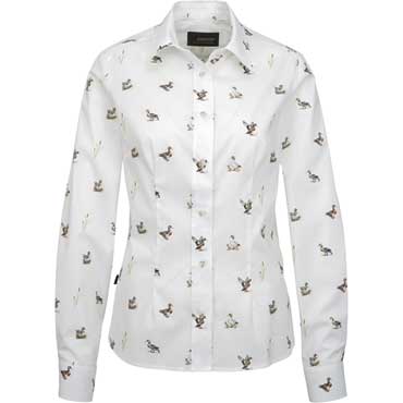 SKOGEN Damen-Langarmbluse Ente weiss