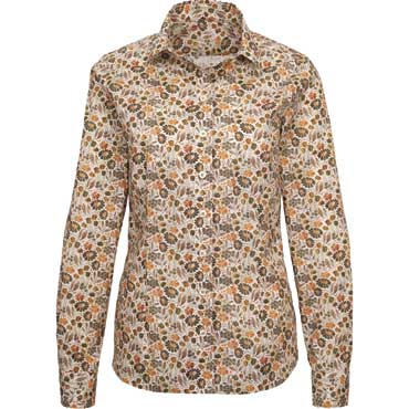 SKOGEN Damen-Langarmbluse Grete natur bunt