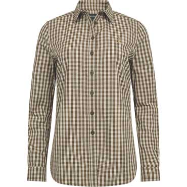 DEERHUNTER Lady Bridget Hemd Brown Check