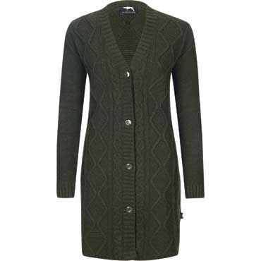 JAGDHUND Damen Strickmantel Krumau gr�n