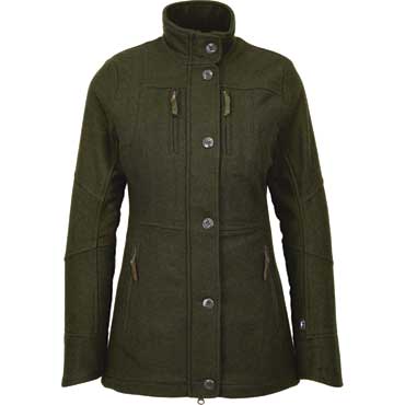 JAGDHUND Damen Lodenjacke Gamskopf 2 gr�n