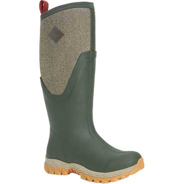 MUCK BOOTS Arctic Sport II Tall Damen Gummistiefel Olivgrn/Fischgrtmuster