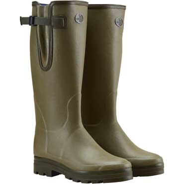 LE CHAMEAU Vierzonord XL Herren Gummistiefel mit Neoprenfutter Vert Vierzon