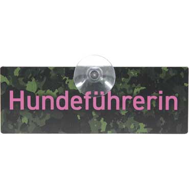 WILDE HILDE Autoschild mit Saugnapf Hundefhrerin