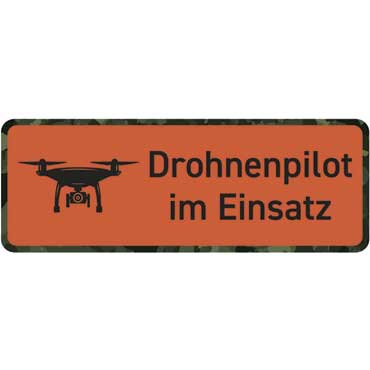 WILDE HILDE Magnetschild Drohnenpilot im Einsatz