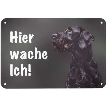 WILDE HILDE Zaunschild ''Deutsch Drahthaar''
