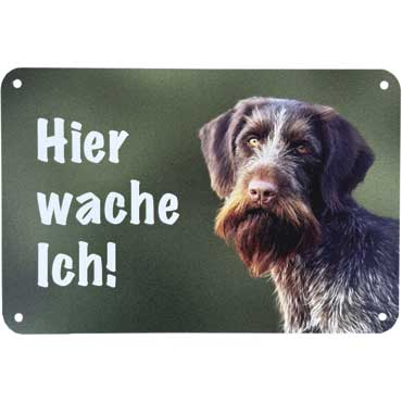 WILDE HILDE Zaunschild ''Deutsch Drahthaar Braunschimmel''