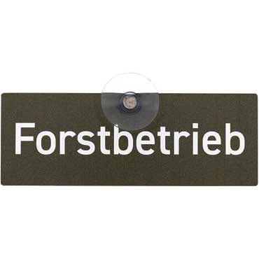 WILDE HILDE Autoschild mit Saugnapf ''Forstbetrieb''