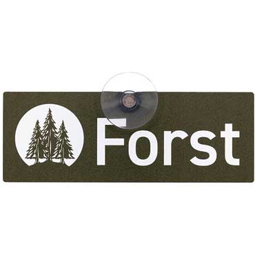 WILDE HILDE Autoschild mit Saugnapf ''Forst''