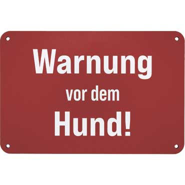 WILDE HILDE Zaunschild ''Warnung vor dem Hund''